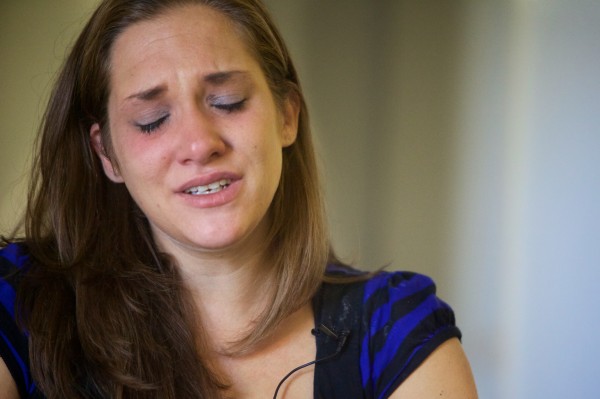 Trista Reynolds breaks into tears while talking about her missing daughter, Ayla, Tuesday. Reynolds says she will release new information to the public next week, given to her by the state police, regarding the case in hopes of pushing it forward. Trista Reynolds breaks into tears while talking about her missing daughter, Ayla, Tuesday. Reynolds says she will release new information to the public next week, given to her by the state police, regarding the case in hopes of pushing it forward.