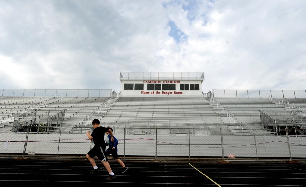 The new bleachers at Cameron Stadium are up and the stadium will be ready to use for the next Rams home game on Saturday, Sept. 21. The new bleachers at Cameron Stadium are up and the stadium will be ready to use for the next Rams home game on Saturday, Sept. 21.