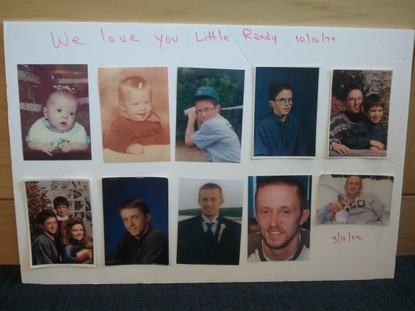 A collage of photos of Lawrence "Randy" Sinclair sits propped against a wall in a courtroom at Penobscot Judicial Center on Wednesday, Sept. 25, 2013. Relatives of Sinclair, who was shot and killed in Lamoine on March 11, 2012, had brought the photos to a court hearing for Michael Carter, who pleaded guilty Wednesday to manslaughter and other charges in connection with Sinclair's death. A collage of photos of Lawrence "Randy" Sinclair sits propped against a wall in a courtroom at Penobscot Judicial Center on Wednesday, Sept. 25, 2013. Relatives of Sinclair, who was shot and killed in Lamoine on March 11, 2012, had brought the photos to a court hearing for Michael Carter, who pleaded guilty Wednesday to manslaughter and other charges in connection with Sinclair's death.