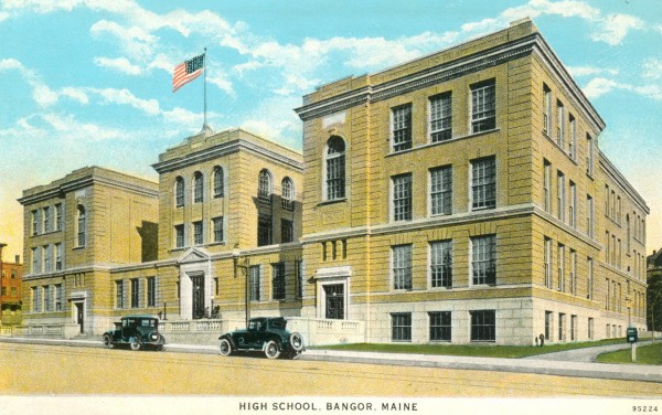 The new Bangor High School opened on Harlow Street in 1913. Today it is an apartment and office building. The new Bangor High School opened on Harlow Street in 1913. Today it is an apartment and office building.
