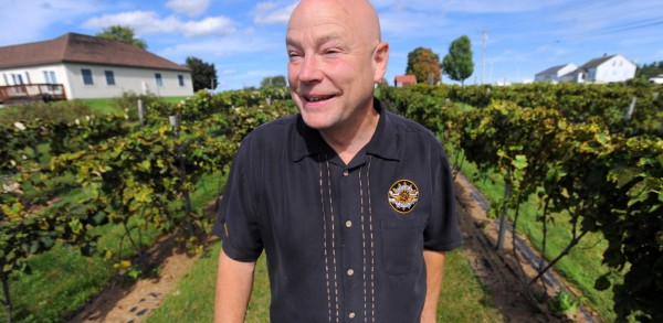 Clem Blakney owner of Younity Winery and Vineyards in Unity. They make seven different wines including blueberry, cranberry, rhubarb and pumpkin. They only use fruit that grew in Maine to produce their products. Clem Blakney owner of Younity Winery and Vineyards in Unity. They make seven different wines including blueberry, cranberry, rhubarb and pumpkin. They only use fruit that grew in Maine to produce their products.