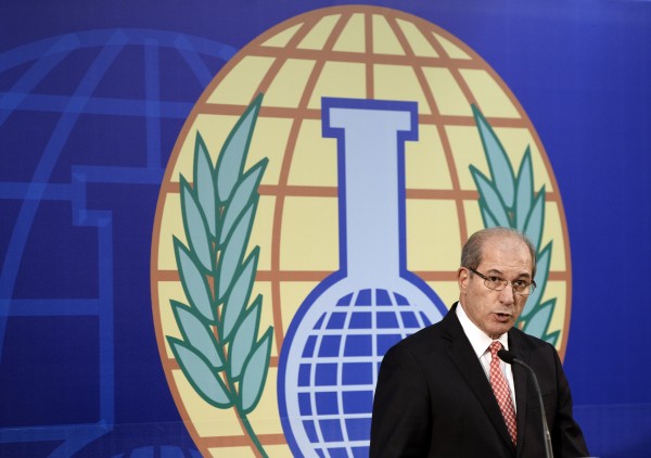 Organisation for the Prohibition of Chemical Weapons (OPCW) Director General Ahmet Uzumcu speaks during a news conference in The Hague October 9, 2013. The Organisation for the Prohibition of Chemical Weapons (OPCW), which is overseeing the destruction's of Syria's arsenal, won the Nobel Peace Prize, the Norwegian Nobel Committee said October 11. Organisation for the Prohibition of Chemical Weapons (OPCW) Director General Ahmet Uzumcu speaks during a news conference in The Hague October 9, 2013. The Organisation for the Prohibition of Chemical Weapons (OPCW), which is overseeing the destruction's of Syria's arsenal, won the Nobel Peace Prize, the Norwegian Nobel Committee said October 11.