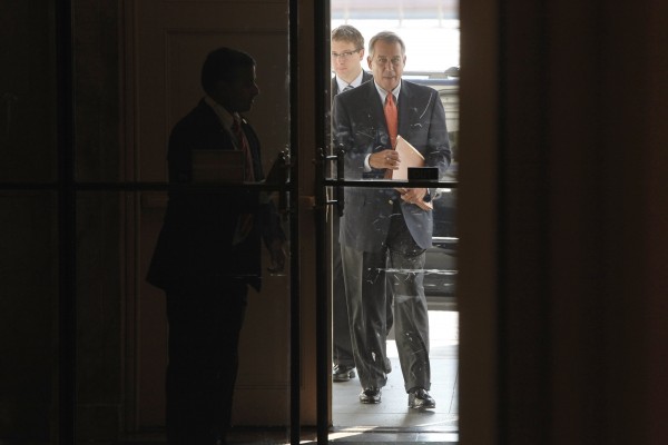 U.S. House Speaker John Boehner (R-OH) arrives at the U.S. Capitol in Washington, on Saturday. U.S. House Speaker John Boehner (R-OH) arrives at the U.S. Capitol in Washington, on Saturday.
