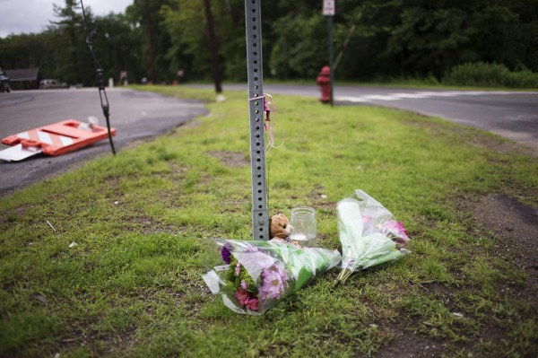 Flowers lay by the roadside leading to the entrance of the original site of Sandy Hook Elementary School during the six-month anniversary of the massacre in Newtown, Connecticut June 14, 2013. Six months after a gunman killed 26 children and adults at the elementary school, families and local officials marked the day by honoring the victims and renewing the fight for stricter gun control. Flowers lay by the roadside leading to the entrance of the original site of Sandy Hook Elementary School during the six-month anniversary of the massacre in Newtown, Connecticut June 14, 2013. Six months after a gunman killed 26 children and adults at the elementary school, families and local officials marked the day by honoring the victims and renewing the fight for stricter gun control.