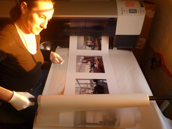 Photographer Tanja Hollander, at work in her studio in Maine. Photographer Tanja Hollander, at work in her studio in Maine.