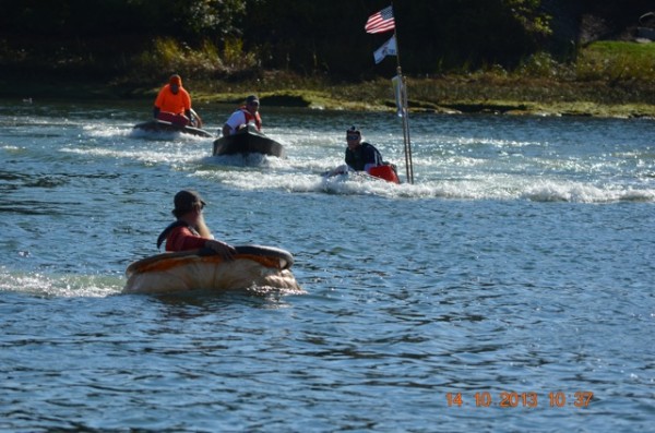 Racers get going Monday morning in the motor division of the annual Damariscotta Pumpkinfest & Regatta. Racers get going Monday morning in the motor division of the annual Damariscotta Pumpkinfest & Regatta.