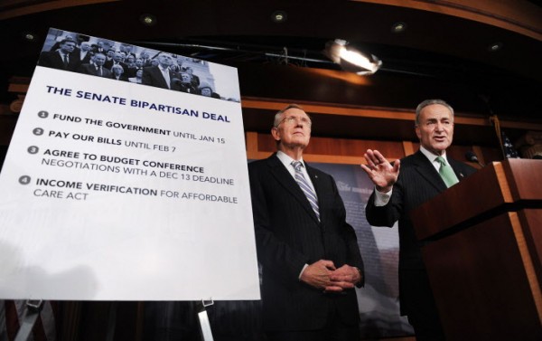 Senator Charles Schumer, D-N.Y., speaks at a press conference after the Senate voted a deal to end the government shutdown on Wednesday, Oct. 16, 2013, in Washington, D.C. Senator Charles Schumer, D-N.Y., speaks at a press conference after the Senate voted a deal to end the government shutdown on Wednesday, Oct. 16, 2013, in Washington, D.C.