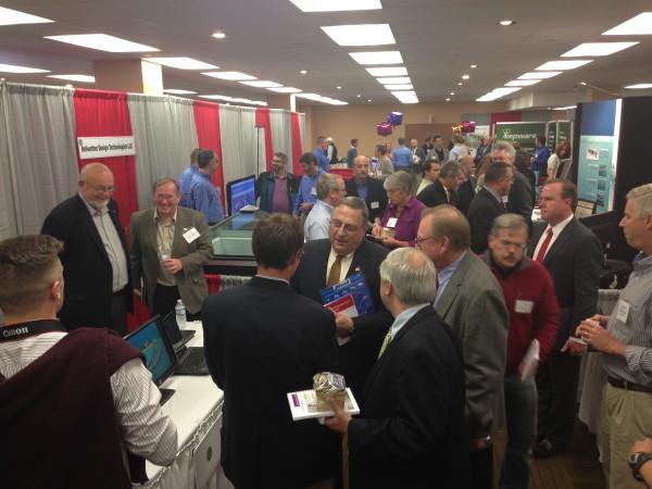 Gov. Paul LePage stopped by the Maine Technology Institute's TechWalk event on Wednesday. Gov. Paul LePage stopped by the Maine Technology Institute's TechWalk event on Wednesday.