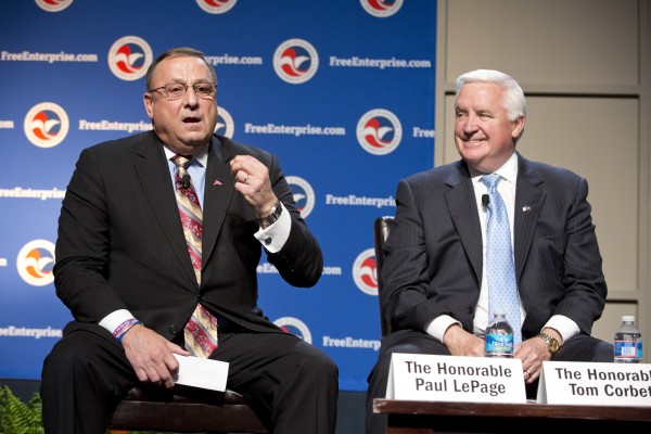 America’s Small Business Summit at the Omni Hotel in Washington, D.C., featuring the governors panel with Govs. Tom Corbett and Paul LePage. Corbett’s former public welfare chief, Gary Alexander, is completing a $925,000 study of Maine’s welfare and Medicaid programs for LePage. America’s Small Business Summit at the Omni Hotel in Washington, D.C., featuring the governors panel with Govs. Tom Corbett and Paul LePage. Corbett’s former public welfare chief, Gary Alexander, is completing a $925,000 study of Maine’s welfare and Medicaid programs for LePage.
