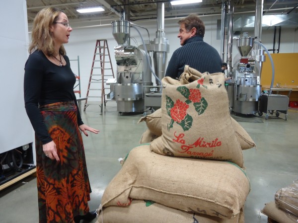 Coffee By Design owners Mary Allen Lindemann and Alan Spear survey their new headquarters in Portland's East Bayside. Coffee By Design owners Mary Allen Lindemann and Alan Spear survey their new headquarters in Portland's East Bayside.