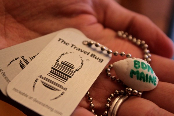 The BDN Travel Bug entered the geocaching world on Aug. 30, 2013. Travel bugs are trackable metal tags that can be attached to objects so they can be tracked on geocaching.com as they move from geocache to geocache. The BDN Travel Bug entered the geocaching world on Aug. 30, 2013. Travel bugs are trackable metal tags that can be attached to objects so they can be tracked on geocaching.com as they move from geocache to geocache.