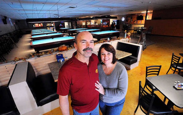 Dan and Melinda Small recently opened up Legends Sports Bar & Grill, a pool hall with a philanthropic twist, on Center Street in Auburn. Dan and Melinda Small recently opened up Legends Sports Bar & Grill, a pool hall with a philanthropic twist, on Center Street in Auburn.