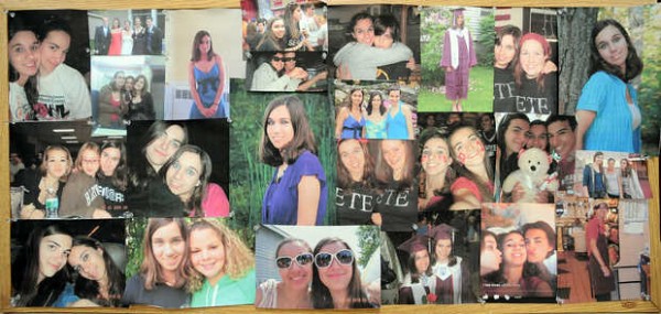 A collection of photos of Brooke Locke and her friends was set up in the chorus room at EL Wednesday night during a vigil to remember the 2010 EL graduate and Husson student who was murdered. A collection of photos of Brooke Locke and her friends was set up in the chorus room at EL Wednesday night during a vigil to remember the 2010 EL graduate and Husson student who was murdered.