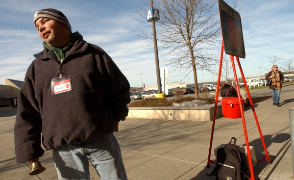 George Contreras of Brewer rings the bell at the main entrance of the Bangor Mall in this file photo from 2006. George Contreras of Brewer rings the bell at the main entrance of the Bangor Mall in this file photo from 2006.