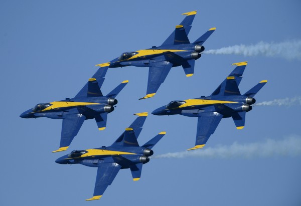 The Blue Angels perform during Fleet Week in San Francisco, Calif., in this October 2012 file photo. The Blue Angels perform during Fleet Week in San Francisco, Calif., in this October 2012 file photo.