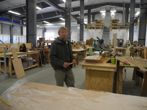 JB Turner of Front Street Shipyard said company officials are excited about a new 30-foot high-performance patrol boat craftsmen there will make for Newport, RI-based Trefoil Marine. JB Turner of Front Street Shipyard said company officials are excited about a new 30-foot high-performance patrol boat craftsmen there will make for Newport, RI-based Trefoil Marine.