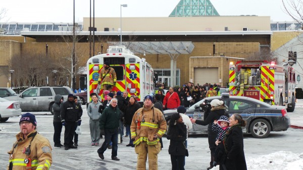 Emergency personnel escort people out of a mall in Columbia, Md., Saturday after three people were killed in a shooting incident. One of the dead was believed to be the shooter, police said. Emergency personnel escort people out of a mall in Columbia, Md., Saturday after three people were killed in a shooting incident. One of the dead was believed to be the shooter, police said.