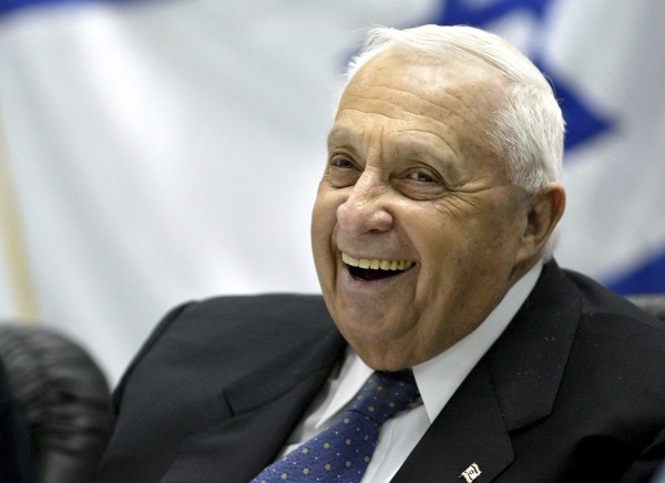Israel's Prime Minister Ariel Sharon smiles during a meeting with army and police forces at an army base near Jerusalem in this Jan. 5, 2005, file photo. Sharon passed away Saturday at the age of 85. Israel's Prime Minister Ariel Sharon smiles during a meeting with army and police forces at an army base near Jerusalem in this Jan. 5, 2005, file photo. Sharon passed away Saturday at the age of 85.