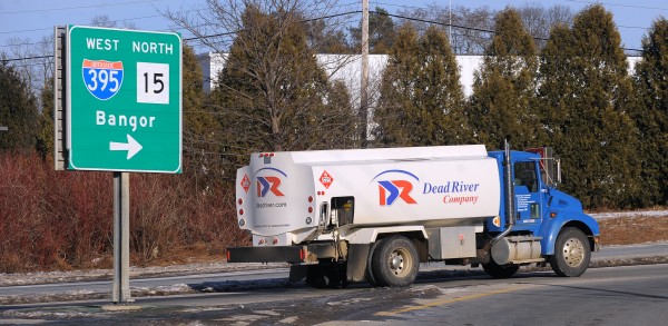 A Dead River Company fuel truck in Brewer. A Dead River Company fuel truck in Brewer.