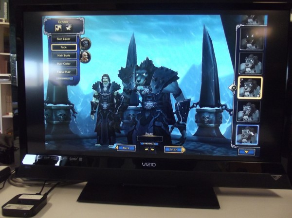 A video screen displays and online game for a course being taught at Shead High School in Eastport. A video screen displays and online game for a course being taught at Shead High School in Eastport.