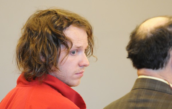 Samuel Moore, 25, of Bangor looks back at the media during his initial appearance in court at the Penobscot Judicial Center in Bangor on Friday. Moore is charged with manslaughter in connection with the death of Korbyn Antworth, an infant, of Bangor who died Wednesday at Eastern Maine Medical Center. Samuel Moore, 25, of Bangor looks back at the media during his initial appearance in court at the Penobscot Judicial Center in Bangor on Friday. Moore is charged with manslaughter in connection with the death of Korbyn Antworth, an infant, of Bangor who died Wednesday at Eastern Maine Medical Center.
