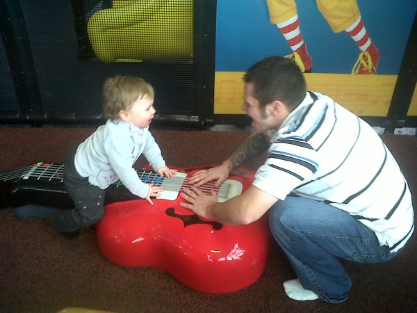 Ryan Masoner, 24, of Fort Wayne, Ind., visits with his son Tobias at a McDonald's on Main Street, Bangor. Masoner, who found out he was a father after Tobias had been born in Maine and placed with a family in Hancock County, won a recent law court decision that determined his parental rights had been improperly terminated in Hancock County probate court in 2011. Ryan Masoner, 24, of Fort Wayne, Ind., visits with his son Tobias at a McDonald's on Main Street, Bangor. Masoner, who found out he was a father after Tobias had been born in Maine and placed with a family in Hancock County, won a recent law court decision that determined his parental rights had been improperly terminated in Hancock County probate court in 2011.