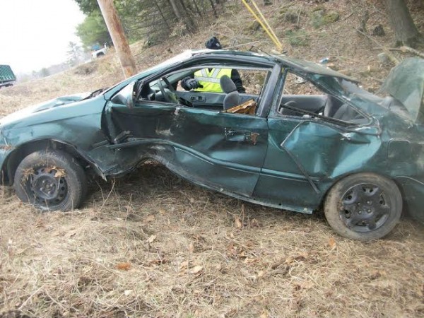 Police are investigating the cause of a crash Monday morning in Washington that seriously injured the driver. Police are investigating the cause of a crash Monday morning in Washington that seriously injured the driver.