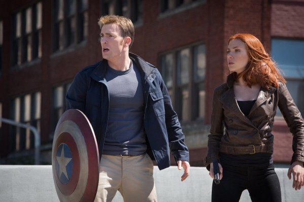 Chris Evans (left) and Scarlett Johansson in "Captain America: The Winter Soldier." Chris Evans (left) and Scarlett Johansson in "Captain America: The Winter Soldier."