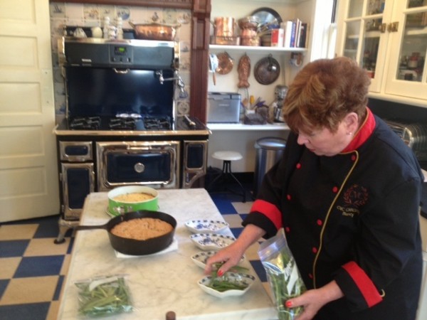 Chef Nancy Cerny of The CVC Catering Group prepares a meal in an Western Promenade kitchen. She cooks this weekend as part of the Portland Kitchen Tour. Chef Nancy Cerny of The CVC Catering Group prepares a meal in an Western Promenade kitchen. She cooks this weekend as part of the Portland Kitchen Tour.