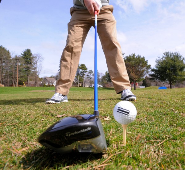 Proper stance for golf driver