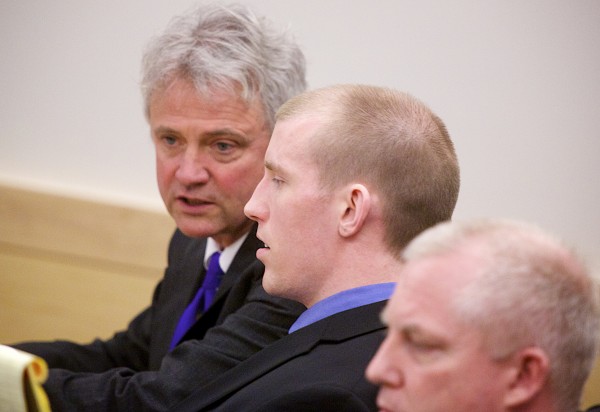 Nicholas Sexton, 33, of Warwick, Rhode Island, is seated in a courtroom at the Penobscot Judicial Center in Bangor for his murder trial recently. Nicholas Sexton, 33, of Warwick, Rhode Island, is seated in a courtroom at the Penobscot Judicial Center in Bangor for his murder trial recently.