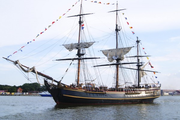 The replica HMS Bounty tall ship is shown in this August, 2011 handout photo supplied by HMS Bounty Organization LLC on its European Tour 2011 while in Swinoujescie, Poland. The replica HMS Bounty tall ship is shown in this August, 2011 handout photo supplied by HMS Bounty Organization LLC on its European Tour 2011 while in Swinoujescie, Poland.