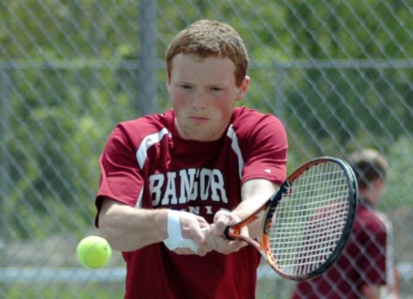 Bangor High School senior Kenny Colpritt has recorded a 13-0 record as the No. 3 singles player in his first season playing tennis. Bangor High School senior Kenny Colpritt has recorded a 13-0 record as the No. 3 singles player in his first season playing tennis.