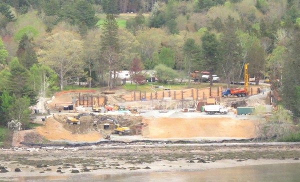 Construction crews began work this spring on the foundation for billionaire Steven M. Rales' new home on Somes Sound in the Mount Desert Island village of Northeast Harbor. Rales is proposing to build a mansion on the site with 18,000 square feet of living space. Construction crews began work this spring on the foundation for billionaire Steven M. Rales' new home on Somes Sound in the Mount Desert Island village of Northeast Harbor. Rales is proposing to build a mansion on the site with 18,000 square feet of living space.