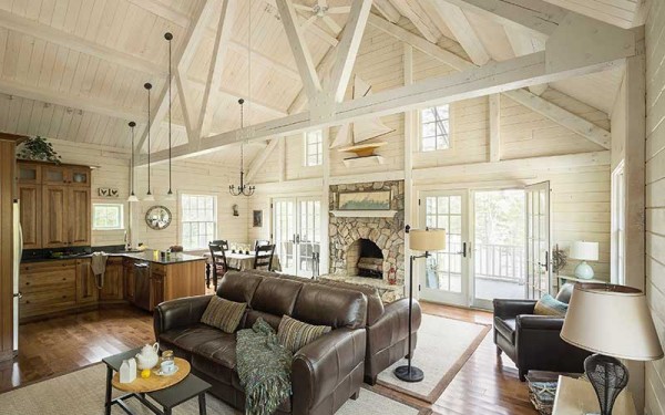 Katahdin Cedar Log Homes in Oakfield launched a new line, Arborwall Solid Cedar Homes, in early 2014. The custom-built log homes feature a more contemporary style than the traditional log home. Katahdin Cedar Log Homes in Oakfield launched a new line, Arborwall Solid Cedar Homes, in early 2014. The custom-built log homes feature a more contemporary style than the traditional log home.