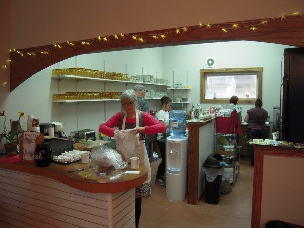Carol Ayoob (foreground) works with her kitchen crew during the opening days of The Whole Potato Cafe and Commons in Presque Isle. Carol Ayoob (foreground) works with her kitchen crew during the opening days of The Whole Potato Cafe and Commons in Presque Isle.