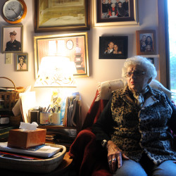 At Home Downeast member Margaret Staples, 89, at her Brooklin home.