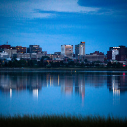 The sun sets on the Portland skyline. Sex trafficking is a problem in Maine towns and cities like Portland, where traffickers translate their deep understanding of how to manipulate and use people into personal gain.