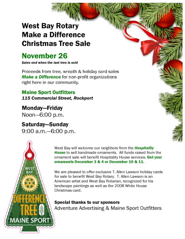 west bay rotary christmas tree sale user submitted bangor daily