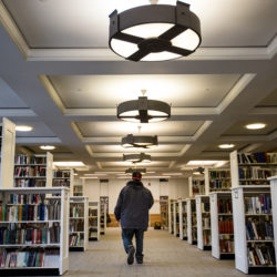 Jon Hunt, known better as Twitch to his friends, walks through the Bangor Public Library on a sunny afternoon at the end of March. Twitch has never held an official job. He’s worked as a roofer, a blueberry raker and a construction worker, he said, but always under the table. Forty years ago, it was almost unheard of for a man of Twitch’s age to be out of the workforce, meaning neither working nor looking for work. But today, some 15 percent of Maine men ages 25 to 54 find themselves in that situation, according to the Maine Department of Labor’s Center for Workforce Research and Information.