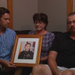 The family of Ben Cross, including brother Ryan Cross (from left), mother Valerie Cross and father Robert Cross.