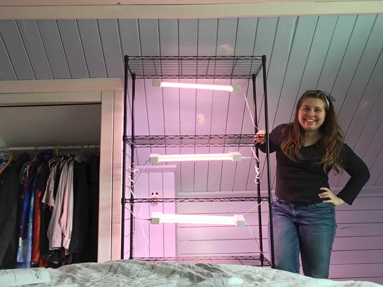 Start growing your plants indoors with this homemade seedling rack