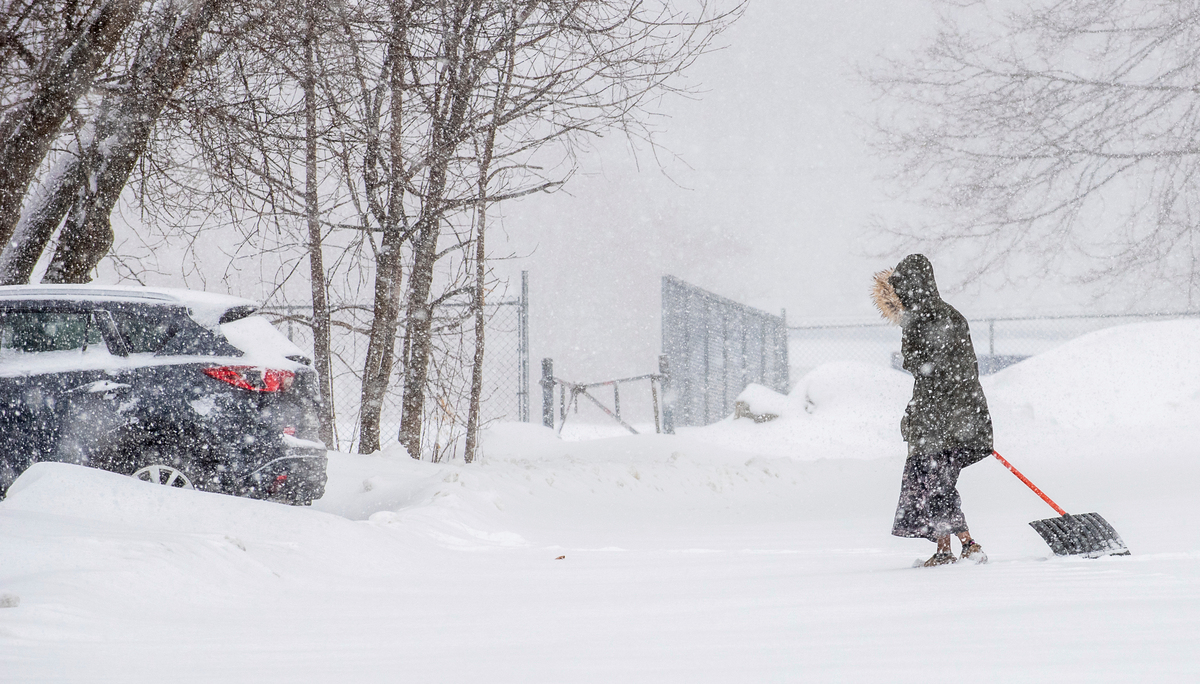 Winter storm is burying Maine with up to a foot of snow