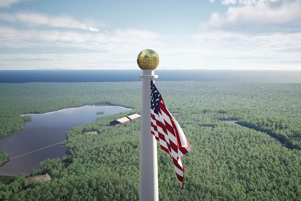 A plan for the world's tallest flagpole is dividing a tiny Maine town