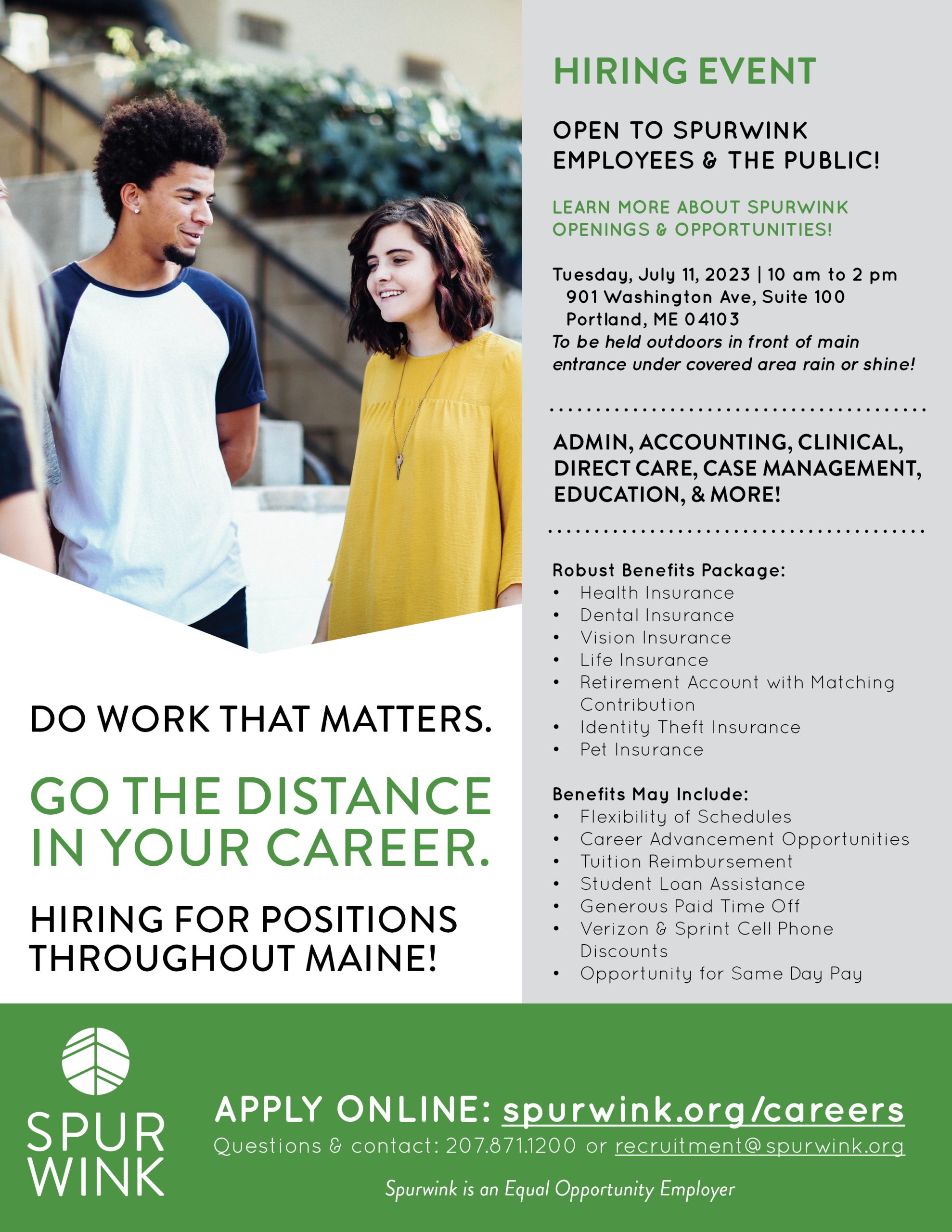 Spurwink hiring event Bangor Daily News