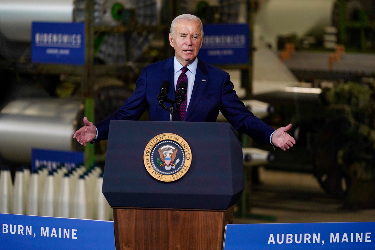 Joe Biden hits 'trickle-down economics' during Maine speech - Vimarsana News