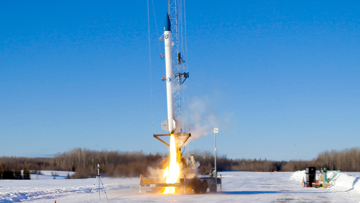 Flight Checks Rocket Brunswick rocket company completes engine flight test
