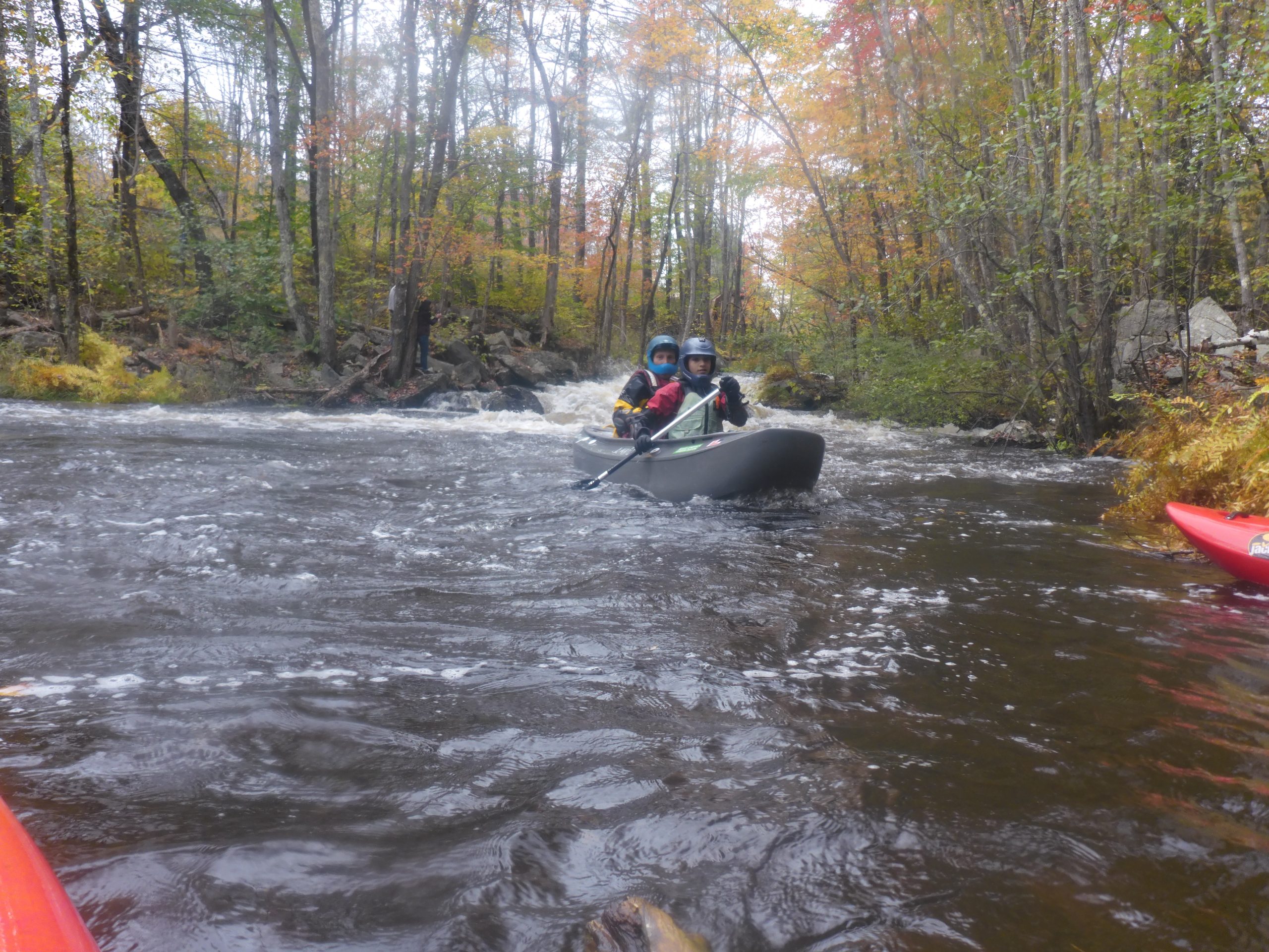 Paddlers experience whitewater thrills on the Piscataquog River