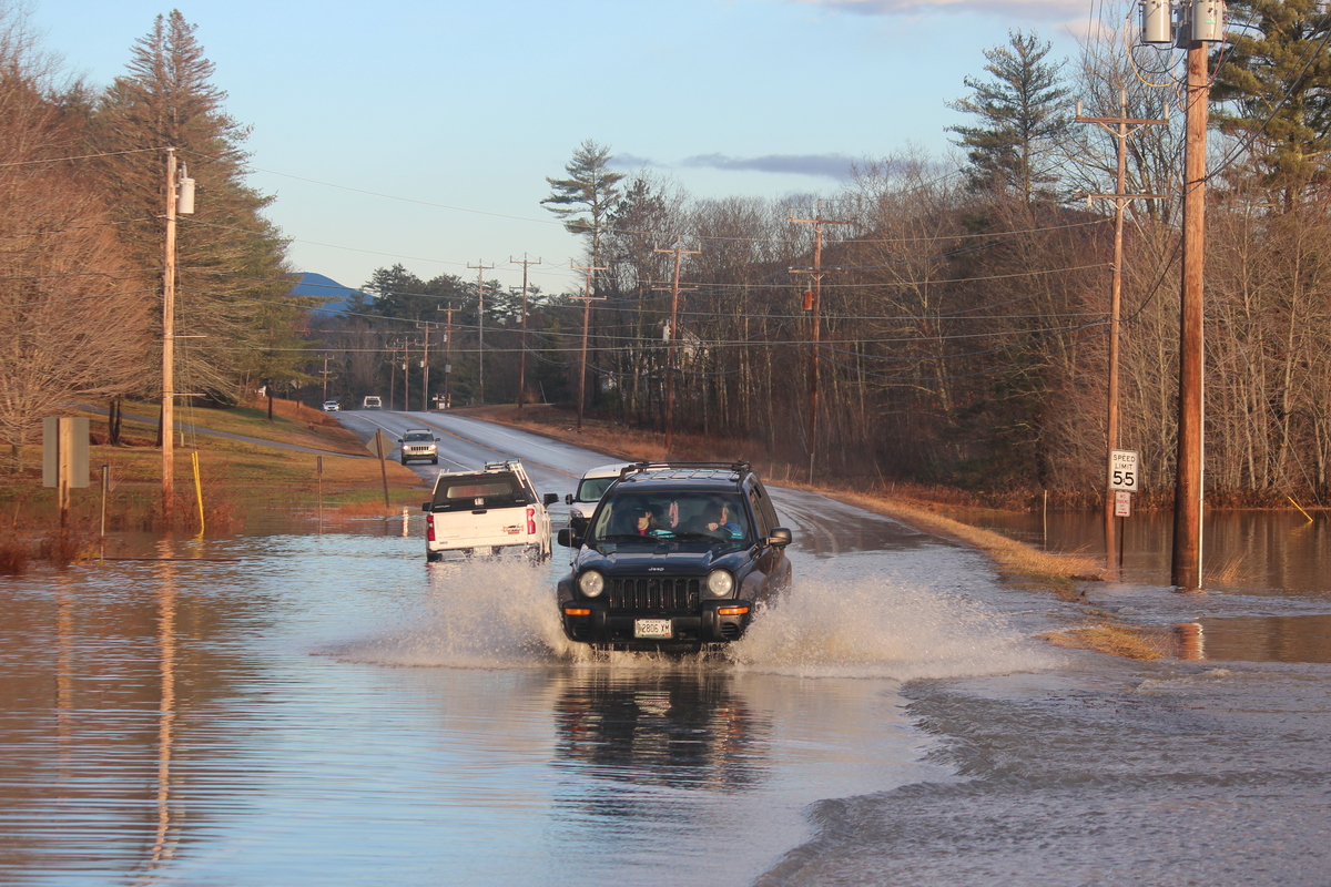 Inland Maine communities swamped by flood waters from Monday storm