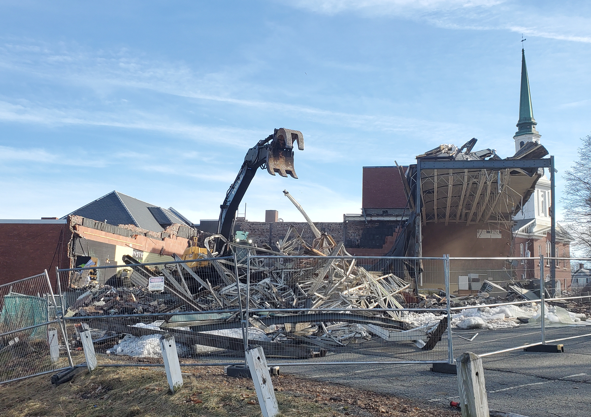 Demolition begins at former YMCA building in Bangor